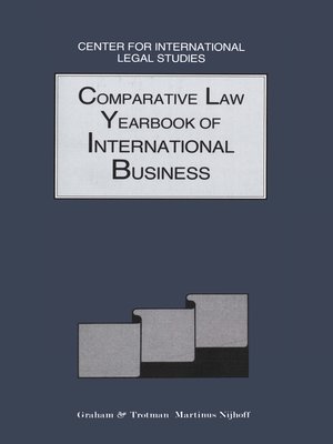 cover image of Comparative Law Yearbook of International Business, Volume 16, 1994